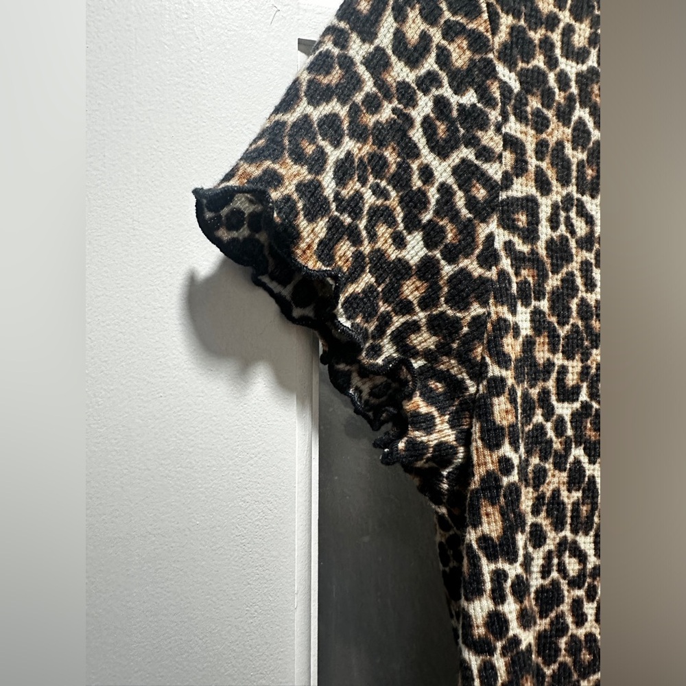 American Eagle Leopard Print T-Shirt Dress - Picture 4 of 6